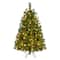 4.5ft. Pre-Lit Colorado Pine Artificial Christmas Tree, Dual Function LED Lights